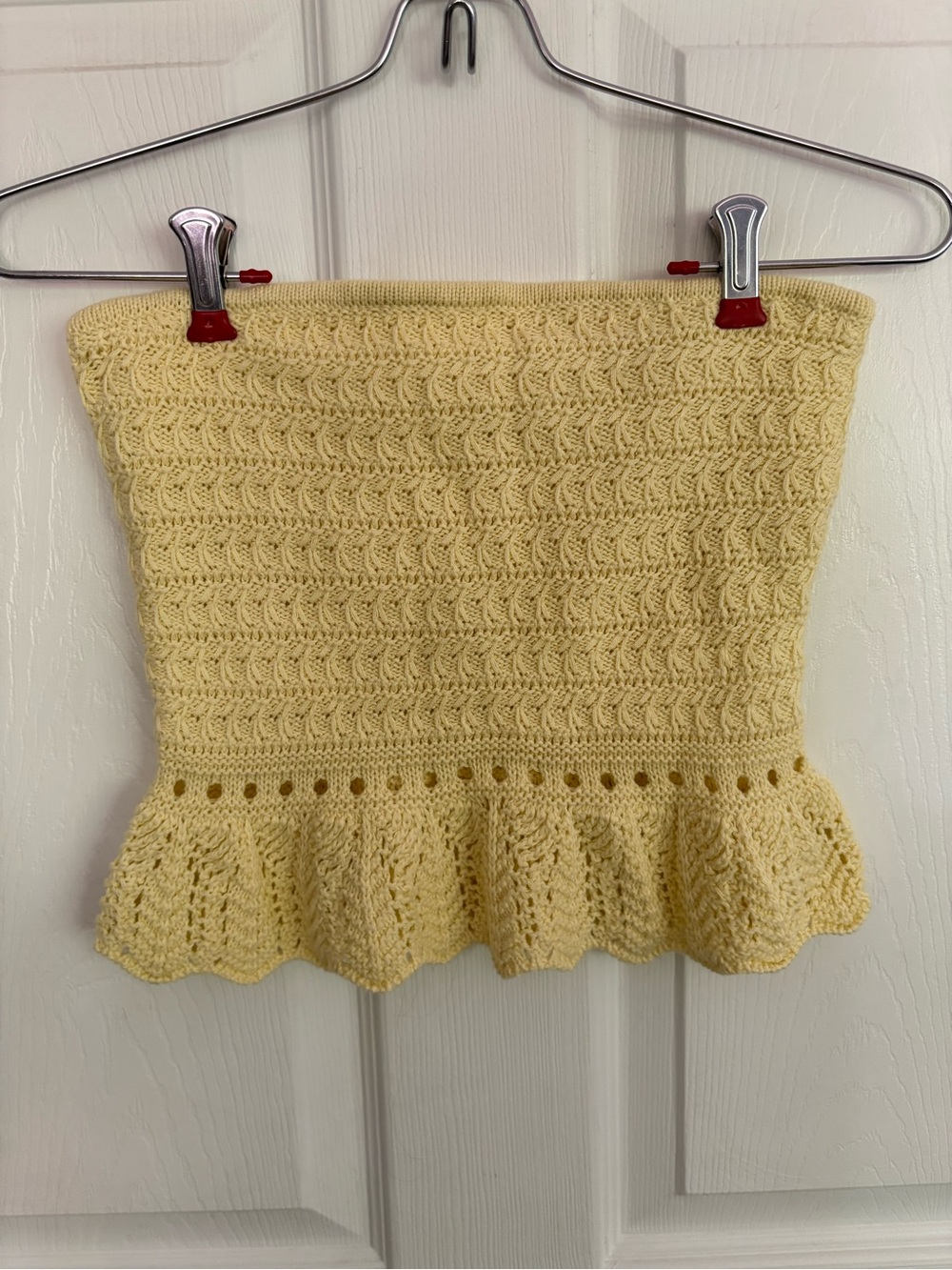 American Eagle Outfitters Yellow Crochet Top